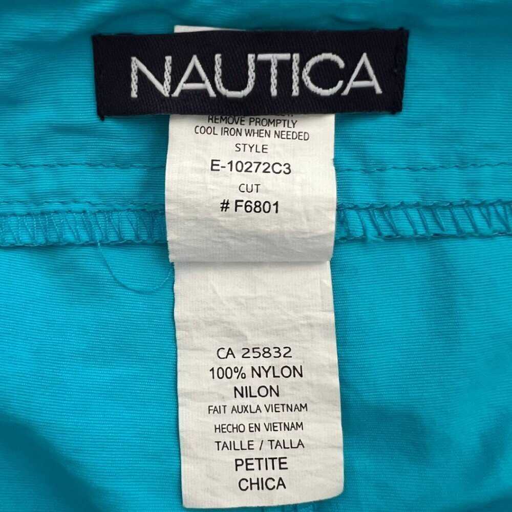 Nautica Women's Vintage Blue Surfer Swim Micro Mini Shorts - Picture 7 of 8